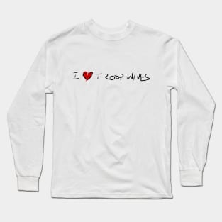 I Heart Troop Wives Long Sleeve T-Shirt